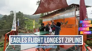 eagles flight longest zipline adventure suryanelli munnar | kerala tourist places to visit | india