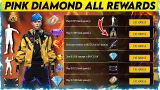 FREE FIRE PINK DIAMOND EVENT | PINK DIAMOND EVENT ALL REWARDS | FREE FIRE PINK DIAMOND EVENT STORE