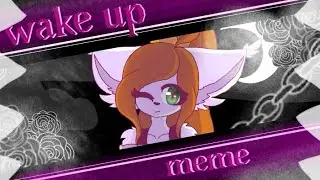 wake up animation meme