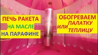 Rocket stove with a turbine running on paraffin or oil!