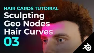 Blender Hair Cards Tutorial 03 - Creating the Front Hair Group
