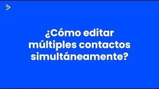 ActiveCampaign: Cómo modificar contactos en masa