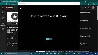 Switch button in kivy | Kivy Tutorial Hindi for beginners | python framework