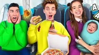типы людей в самолёте!
