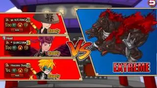 Ninja Saga: PVE ŞURCᗩN◤◤ & Team Pro vs Cerberus.