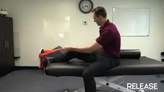 Seated Calf Stretch With Band Or Towel