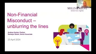 Non-Financial misconduct – unblurring the lines