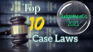 ||Top case law studies 2021 Landmark Judgements for Law Entrance|| LL.M Entrance ||