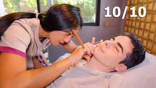 ASMR: Amazing Body Wash, Scrub and Full Service Barbershop Massage