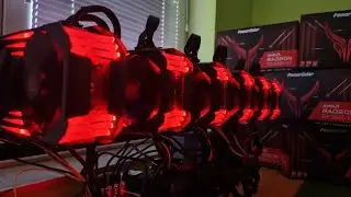 2022 Red Devil RX 6800XT Ethereum Mining Rig 375 MH/S - HiveOS - OC Settings