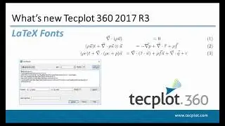 LaTeX Fonts in Tecplot Software
