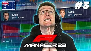 F1 Manager 2023 CAREER MODE EP 3: FIRST WET RACE