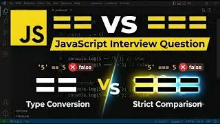 JavaScript Interview Question: == vs === Explained
