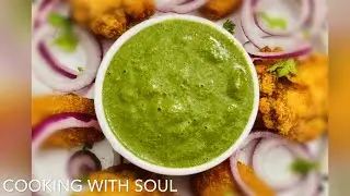Pudina chutney/ Dip || Green chutney-accompaniment of Indian snacks || Mint-Cilantro Indian Dip