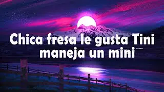Chica fresa le gusta Tini maneja un mini