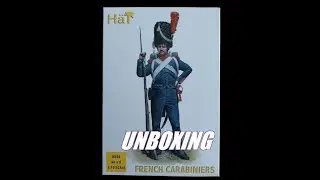 Unboxing boîte de figurines Hät 8220. Les Carabiniers Français au 1/72.