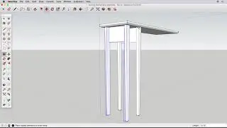 Урок 4. Быстрый старт работы в SketchUp. Проектируем стол для прихожей.