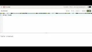 drop table in oracle SQL
