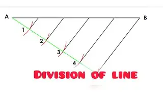 DIVISION OF LINE in | Technical drawing |Engineering drawing | Basic Technology