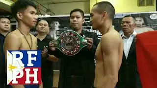 Weigh-in result from Bohol, Philippines:🇨🇳 (c) Dianxing Zhu 107.5 lbs.🇵🇭 Shane Gentallan 108 lbs.