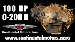 Continental 0-200 D 100 HP light sport aircraft engine