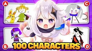 GENSHIN AWFUL DRAWING QUIZ ✍️ ⭐️ GUESS 100 CHARACTERS🔥⭐️ | GENSHIN IMPACT QUIZ