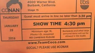 Vagabond Adventures -#1  Going to Conan O'Brian Show at Warner Bros Studios (Shorter Version)