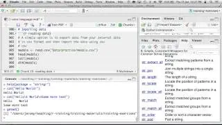 2.2: String Functions, Importing and Exporting Data - Introduction to R Workshop