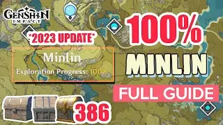 *2023 UPDATE* How to: Minlin 100% Exploration ⭐  ALL CHESTS GUIDE 【 Genshin Impact 】
