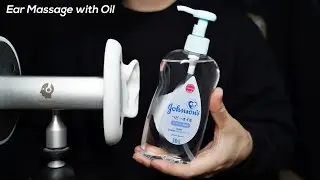 ASMR Ear Massage with Oil for Deep Sleep / Headrec (No Talking)