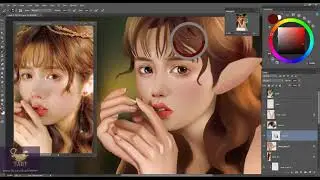 Fantasy girl - Digital Painting - Study with Semicham