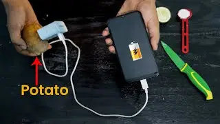how to charge your phone without electricity at home - how to make free energy mobile charger potato