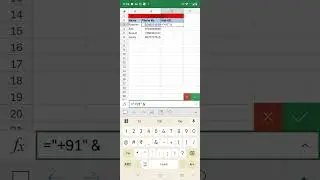 How to Add +91 Prefix to Phone Numbers in Excel ‼️
