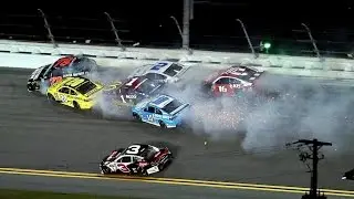 Nascar - 2016 - Daytona - Sprint Unlimited - Crash Compilation (Original Sound - No Music)