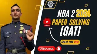 NDA 2 2024 GAT Paper Detailed Solution with Answer Key | Solve with the experts | ADCI