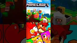 Minecraft vs Squad Busters #shorts #shortvideo #minecraft