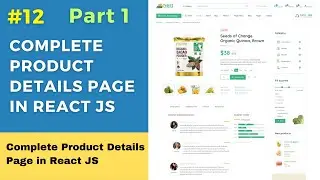 React Ecommerce Website Tutorial in Hindi #12: Complete Product Details Page in React JS  