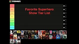 Favorite Superhero TV Show Tier List
