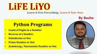 Armstrong Number | Prime Number | Reverse a Number | Palindrome Number | Count of Digits in Python