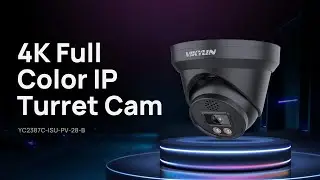 YC2387C-ISU-PV-28-B Turret Camera | 4K 8MP HD Video Surveillance | Smart Active Deterrence IP Camera
