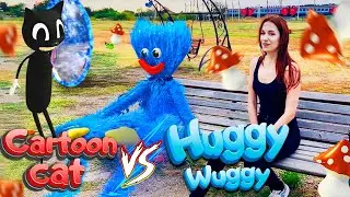 Huggy Wuggy vs Cartoon Cat in real life part 2