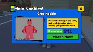 How To Get Crab Noobie In Find The Noobies Roblox | Crab Noobie Location