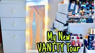 Vanity Tour | My New Dressing Table Organisation | Makeup Collection 2020