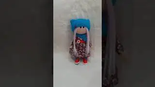 Текстильная кукла полностью ручной работы