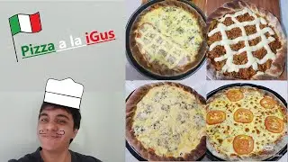 Como fazer PIZZA FÁCIL EM FORNO CONVENCIONAL! Receita top!  - iGus Receitas