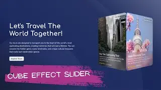 Cube Effect Slider | HTML CSS Swiper JS