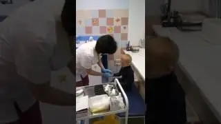 Рома сдает кровь в 5лет,