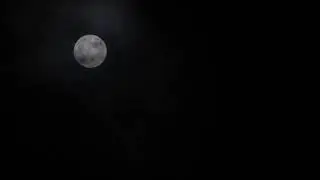Ay, Tam, Bulutlar, Dolunay, Gece, Gökyüzü, Karanlık