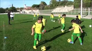 Séances d'entrainements des U8 CA Plan de Cuques Invité d'honneur Lucas OM