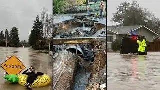 Record-setting atmospheric river floods Bay Area creeks, freeways and neighborhoods on New Year's
